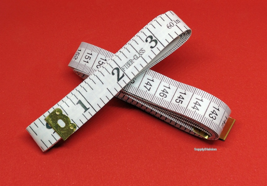 Fibreglass Tape-measure, (White) 150cm/60''